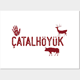 Catalhoyuk Ancient Neolithic Site Posters and Art